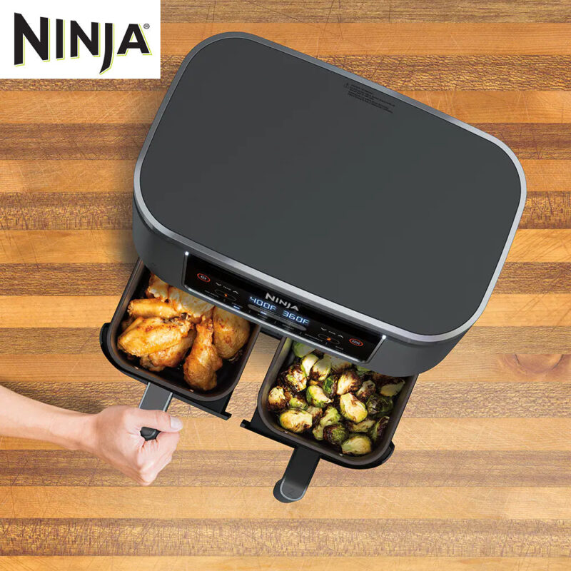 Ninja Foodi AF300 Air Fryer 7.6 Litre 2 Draws Dual Zone Technology - Image 3