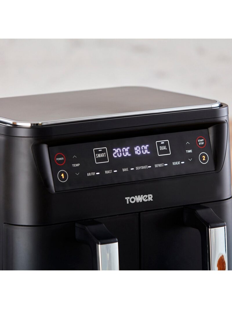 Tower T17097 Vortx Dual Basket Air Fryer 8L - Image 3