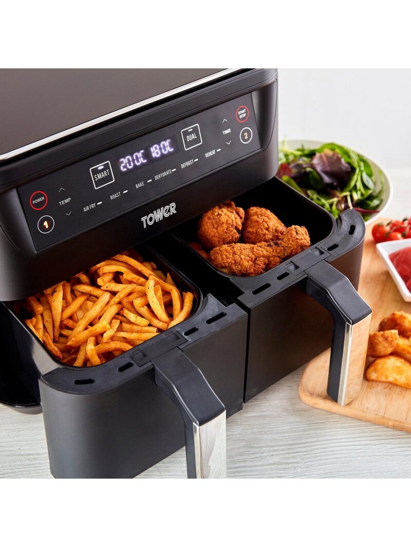 Tower T17097 Vortx Dual Basket Air Fryer 8L - Image 4